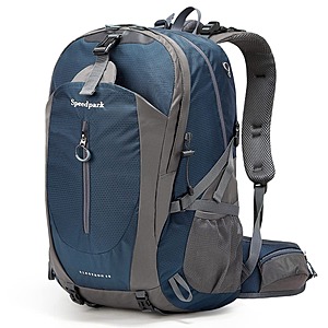 Prime Members: 40L Speedpark Waterproof Ripstop Nylon Hiking Backpack w/ Rain Cover $15.29