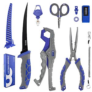 Amazon – Booms Fishing 8-Pc / 9-Pc Tool Kit - $21.99–$26.99 w/ Code