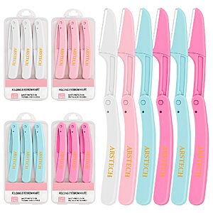 Amazon – 12-Pack Foldable Dermaplane Face Razors - $3.99 w/ Code