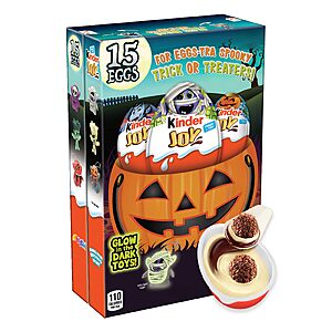 Kinder Joy Eggs, 15 Count, Halloween Party Favors for Kids, Treat Plus Toy $19.99