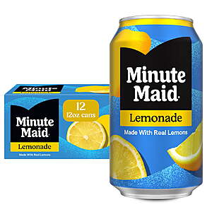 Minute Maid Lemonade Fridge Pack Cans, 12 fl oz, 12 Pack $5.97