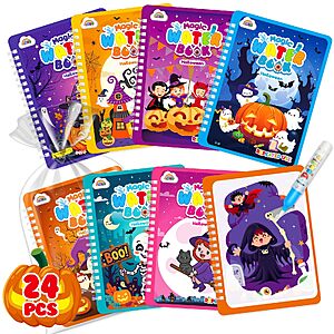 Amazon – ZMLM 24-Pack Halloween Water Coloring Books - $14.49 w/ Code