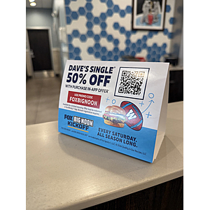 Wendy's - 50% off Dave's Single