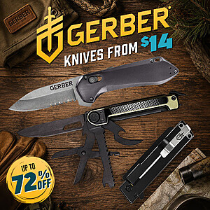 Gerber Knives from $13.95 -  Free Shipping $25+