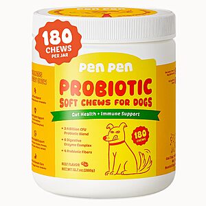 Amazon – PENPEN Probiotics for Dogs 180 Soft Chews - $5.99 w/ Code