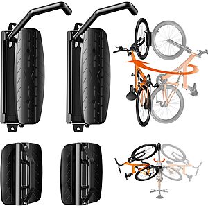2-Pack Putorsen Swivel Bike Wall Mount (up to 77-lbs) $22.99 + Free Shipping