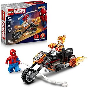 $7.99* | 72-Pc LEGO Marvel Spider-Man vs. Ghost Rider Motorcycle at Amazon