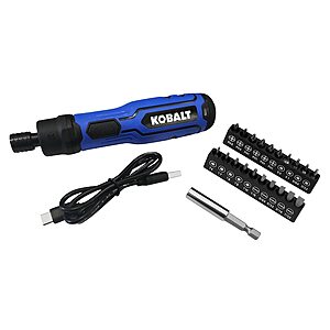 Kobalt 4V Max 1/4" Cordless Screwdriver (Model 68686) $19.98 + Free Store Pickup at Lowe's or Free Shipping on $35+