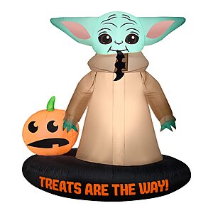 National Tree Company Inflatable Decoration, Green, Mandalorian, Self Inflating, Plug In, Halloween Collection, 78 Inches $139.76