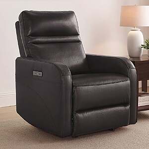 Gilman Creek Aldryn Leather Gliding Power Recliner with Power Headrest $499.99 Online Free Shipping $399.99 in warehouse Costco.com