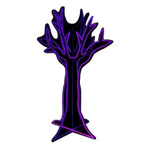 Haunted Hill Farm 3.7-Ft. Neon Purple LED Ghost Tree Halloween Decoration $127.99