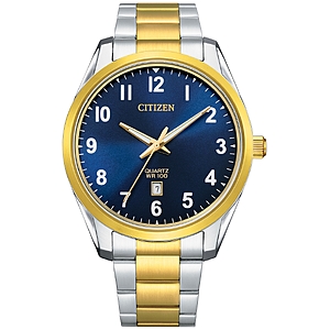 Citizen Men's 42mm Two-Tone Stainless Steel Bracelet Watch (Blue Dial) $102.00 + Free Store Pickup at Macy's or Free Shipping on $39+