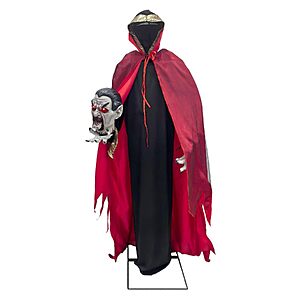 Haunted Hill Farm 5.9-Ft. Decapitated Vampire Holding Head Animatronic $135.99