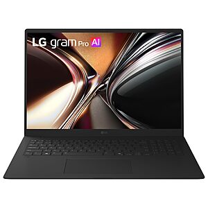LG gram Pro 17" Touch Laptop, Intel Core Ultra 7 355, 32GB RAM, 1TB SSD $2199