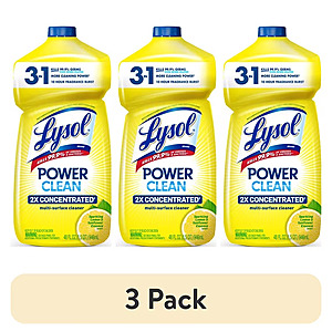3-Pack 48-Oz Lysol 2X Concentrate All Purpose Multi-Surface Cleaner (Lemon & Sunflower) $1.79 + Free Shipping w/ Walmart+ or on $35+