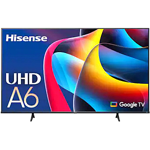 Hisense - 85" Class A6 Series LED 4K UHD Smart Google TV (2024) $549.99