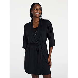 Joyspun Women’s Dreamy Soft Collection Knit Robe, Sizes 2X/3X $3.6