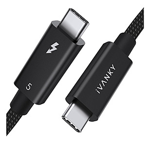 3.3' iVANKY up to 120Gbps / 240W PD Intel Certified Thunderbolt 5 Cable $19 + Free Shipping w/ Prime