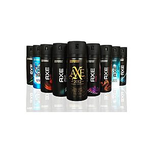 15-Pack AXE Body Spray Deodorant & Anti-Perspirant $32.79 ($2.18 Ea) + Free Shipping w/ Prime or $6 Fee per Order