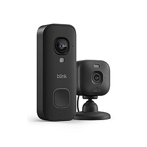 $31.99: Blink Wired Doorbell 2K+ and Mini 2K+ (Black)