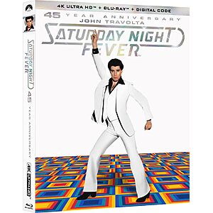 Saturday Night Fever 4K UHD + Blu Ray + Digital $13.06 Amazon.com