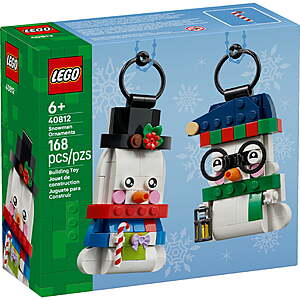168-Piece LEGO Snowman Ornaments Building Set (40812) $9.88 + Free Shipping w/ Walmart+ or on $35+