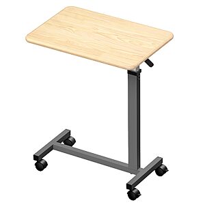 23.6"x15.7" WOTURE Pneumatic Adjustable Overbed Table w/ Wheels $35.99 + Free Shipping
