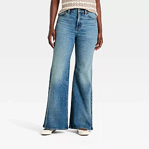 Universal Thread Women's High-Rise 70's Flare Denim Jeans $16 + Free Shipping