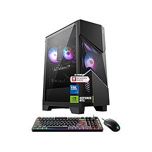 $1449 WOOT msi Codex R2 Gaming Desktop PC | NVIDIA GeForce RTX 5070 12GB | Intel Core i5-14400F | 32GB DDR5 RAM | 1TB NVMe SSD | Air Cooling | Wi-Fi 6E | Windows 11