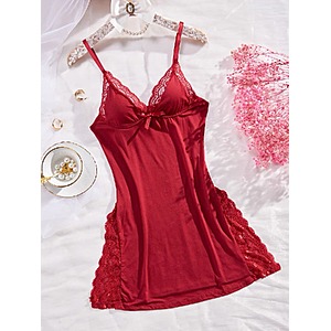 Avidlove Women's V-Neck Lingerie Nightgown (Various Colors) $6.49 + Free Shipping w/ Prime