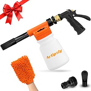 ARTIPOLY Car Wash Foam Gun w/ Microfiber Wash Mitt $19.99 + Free Shipping w/ Prime or on $35+