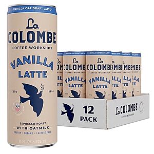 [SnS, AC] $18.76* | 12-Pack 11-Oz La Colombe Coffee (Oatmilk Vanilla Latte) at Amazon ($1.56 each)