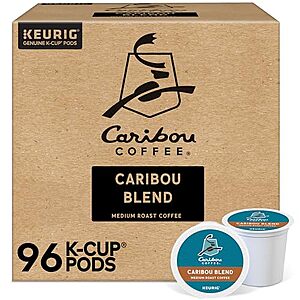 [SnS, AC] $32.75* | 96-Count Caribou Coffee Keurig Single Serve K-Cup Pods (Caribou Blend) at Amazon (34.1￠ each)