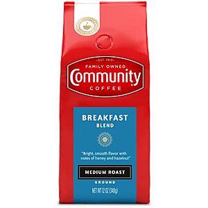 [SnS, AC] $3.53* | 12-Oz Community Coffee Ground Coffee (Breakfast Blend) at Amazon
