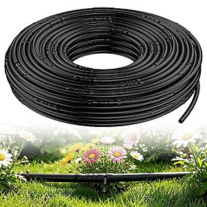 100' 1/4" PE Drip Irrigation Tubing (Black) $5.94 + Free Shipping w/ Prime or on $35+