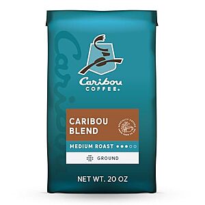 [SnS, AC] $7.87 | 20-Oz Caribou Coffee Medium Roast Ground Coffee (Caribou Blend) at Amazon