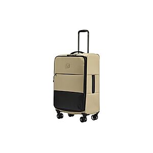 $72.99: ANTLER Soft Stripe Medium Checked Luggage, Sand Yellow, 27.2", 74-88L at Woot!