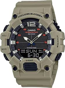 Men's Casio 46mm Classic Analog Digital Display Quartz Watch w/ Black Dial (Tan) $33