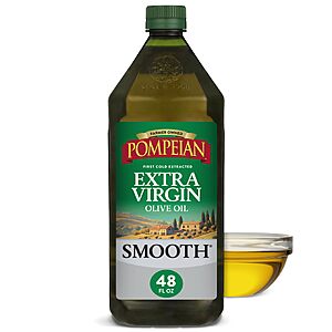 Select Accts[S&S,AC] 48 Oz Pompeian Smooth Extra Virgin Olive Oil $8.18 + Free S&H w/ Prime or $35+