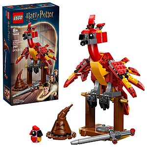 299 Pcs LEGO Harry Potter Fawkes: Dumbledore’s Phoenix Kids Toy (76448) $16.09 + Free S&H w/ Prime or $35+