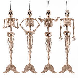 $15.99: Joyfy 4-Pack 20" Halloween Posable Skeletons, Movable Joints, Indoor/Outdoor Decor at Walmart.com