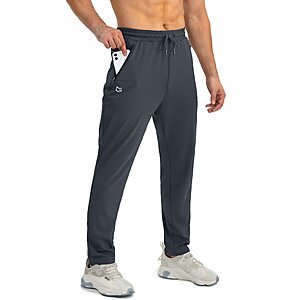 G Gradual Men's 4-Way Stretch Tapered Jogger Sweatpants w/ 3 Zipper Pockets (S-3XL, Various Colors) from $14.99 + Free Shipping w/ Prime or on $35+