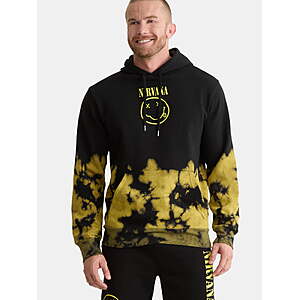 Nirvana Men's Tie-Dye Graphic Pullover Hoodie Sweatshirt (S, M, L, 2XL) $12.55 + Free S&H w/ Walmart+ or on $35+