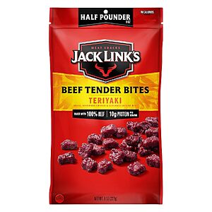 [S&S] $5.34: Jack Link's Teriyaki Beef Tender Bites - 8 oz