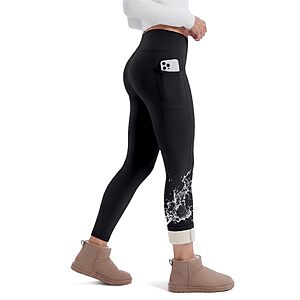 Amazon – GAYHAY Women's Fleece-Lined Leggings w/ Pockets - $14.99 w/ Code + Deal
