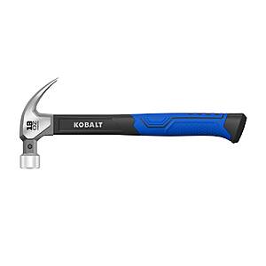 Kobalt 13 -oz Fiberglass Handle Claw hammer ( Available In Blue, Black and Pink Colors ) $6.98