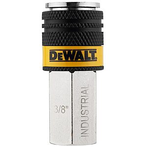 DEWALT 3/8-Inch Industrial Air Coupler with 3/8-Inch FNPT (DXCM036-0240) $6.66 + Free Shipping w/ Prime or on $35+