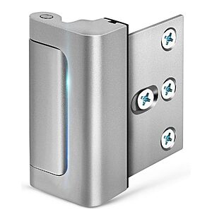 EVERPLUS Home Door Reinforcement Lock (Silver) $6.49 + Free Shipping w/ Prime or on $35+