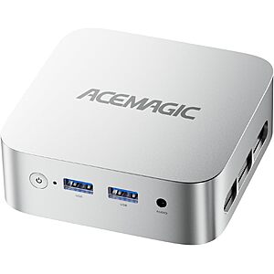 ACEMAGIC V1 Mini PC, AMD Ryzen 5 3500U, 16GB RAM 256GB SSD Windows 11 Pro $275.18