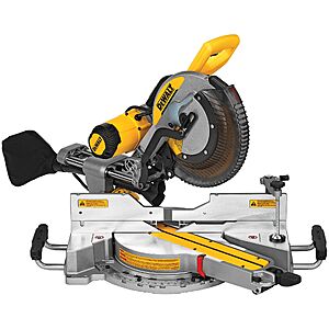 DEWALT 12-in 15-Amp Dual Bevel Sliding Compound Corded Miter Saw Stainless Steel one_size | DWS779 $399